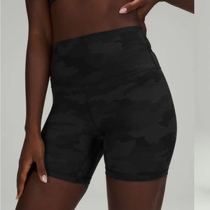 Lululemon Align Short 6" Heritage 365 Camo Deep Coal Multi